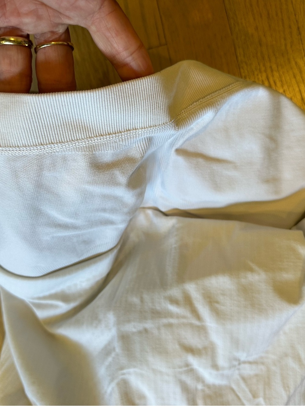 lululemon athletica White Ribbed Racerback Tank - Picture 5 of 6
